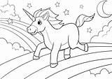 Einhorn Regenbogen Unicorn Ausdrucken Einhörner Malvorlagen Conni Tieren Einhorner sketch template