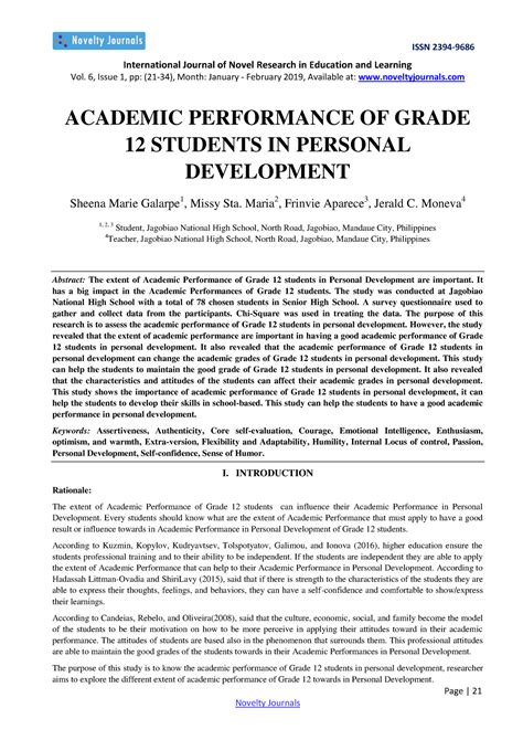 academic performance  grade  international journal