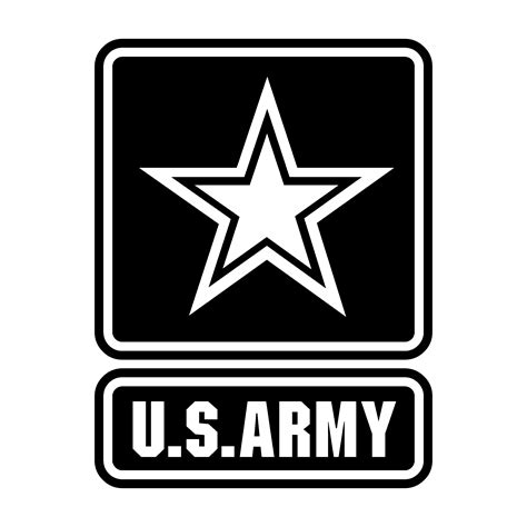 army logo black  white