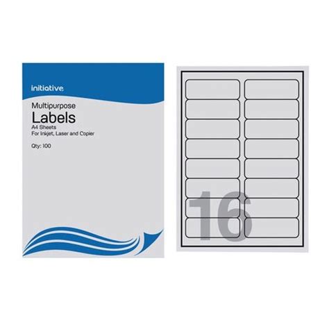 la initiative multipurpose labels   mm   sheet pack  initiative office