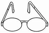 Coloring Pages Eyeglasses Simple Glasses Kids Sheets Online Sheet Stencils Playing Drawings Drawing Designs Template sketch template