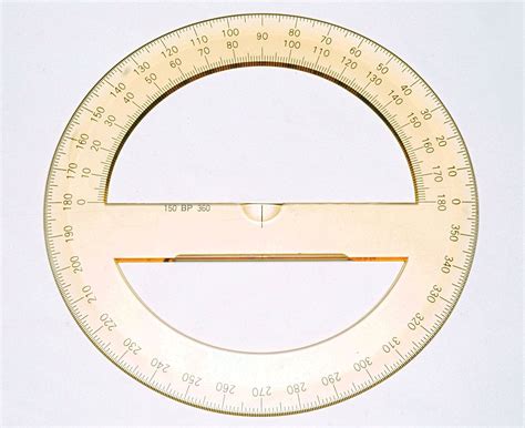 protractor angle geometry drawing britannica