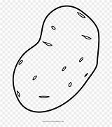 Potato Drawing Clipart Coloring Pinclipart Clip sketch template