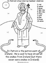 Patrick St Snakes Color Number Addition Coloring Numbers Crafts Enchantedlearning Pages Kids Simple Colorbynumber Worksheet 1st Stpatrick Problems Using sketch template