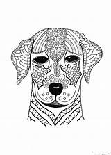 Coloring Pages Dog Adult Advanced Hard Adults Woof Animal Printable Cute Pdf Color Print Face Colouring Dogs Animals Sheets Book sketch template