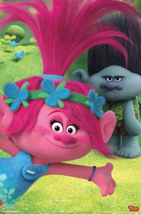 trolls princess poppy  branch  poster  walmartcom