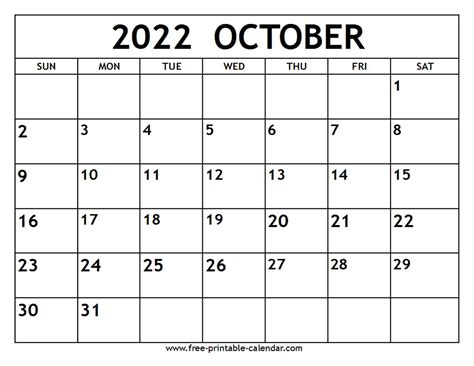 october  calendar  printable calendar  artofit