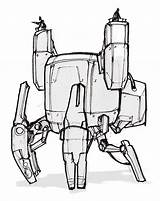 Robot Drawing Mech Simple Clipartmag Getdrawings sketch template