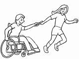 Integracion Pages Pintar Wheelchair Disability Disabled Inclusión Inclusion Discapacitado Engelliler Educativa Sheets Disabilities Niño Kidsplaycolor Desde sketch template