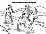 Mary Joseph Coloring Bethlehem Donkey Pages Travel Journey Clipart Jesus Drawing Color Baby Getcolorings Webstockreview sketch template