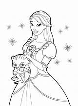 Coloring Princess Pages Kitten Colouring Cats Popular sketch template