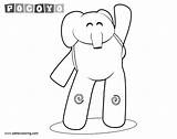 Pages Pocoyo Elly Coloring Printable Adults Kids sketch template