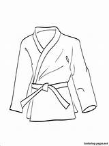 Kimono Coloring 750px 57kb sketch template
