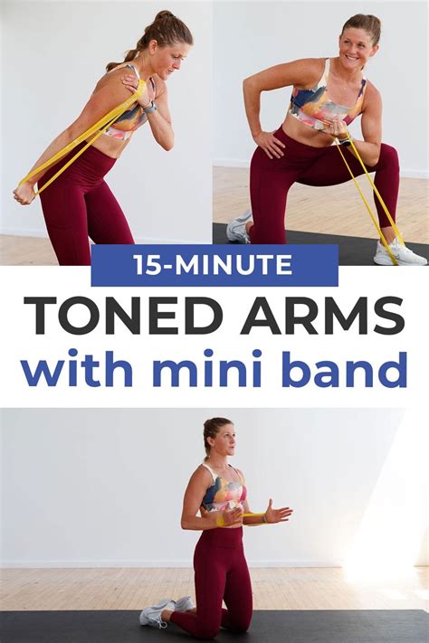 resistance band arm workout video nourish move love