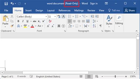 disable read   enable editing  word