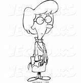 Cartoon Minister Coloring Female Vector Outlined Clip Clipartpanda Leishman Ron Clipart Royalty sketch template