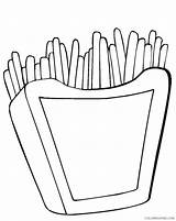 Fries Coloring4free sketch template