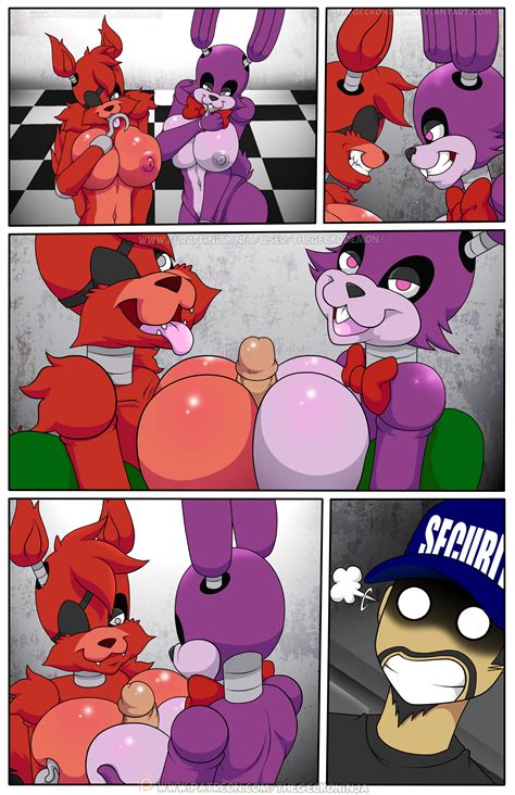rule 34 2016 animatronic anthro anus big breasts black nose bonnie fnaf bow tie breasts