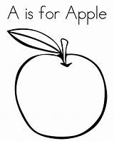 Coloring Fruit Apple Pages Printable Designlooter Alphabet Printablecolouringpages Credit School 08kb 1144 Game sketch template