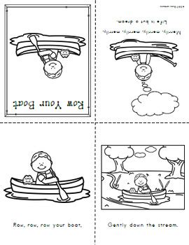 nursery rhyme posters  mini books row  boat  gwen jellerson