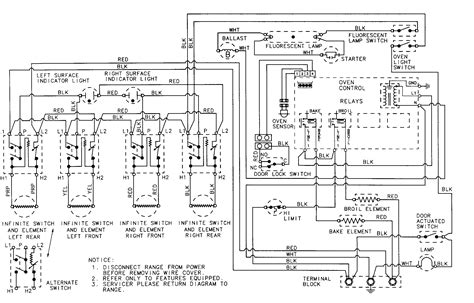 wiring diagram  electric stove