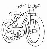 Coloring Pages Transport Bicycle Kids Colour Print Kleurplaat Fiets Van Bike Een Printable Puzzel Color sketch template