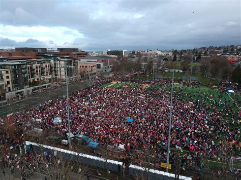 Thousands Fill Streets Of Capitol Hill For 2018 Seattle Women’s March