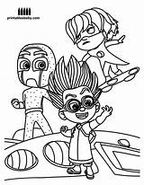 Pages Pj Masks Coloring Catboy Getcolorings sketch template