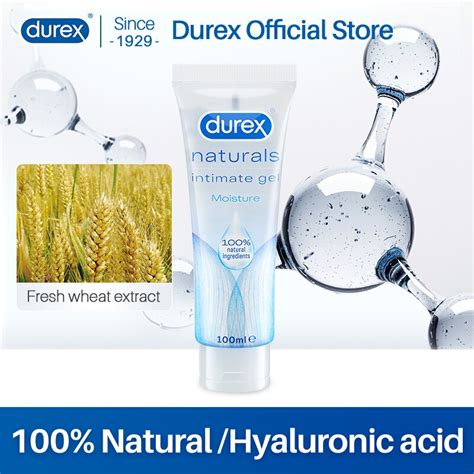 durex new naturals lubricant hyaluronic acid water based lubricant for