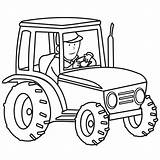 Rolnik Traktorze Kolorowanki Kolorowanka Traktory Druku Tractor Traktor Drukowania sketch template