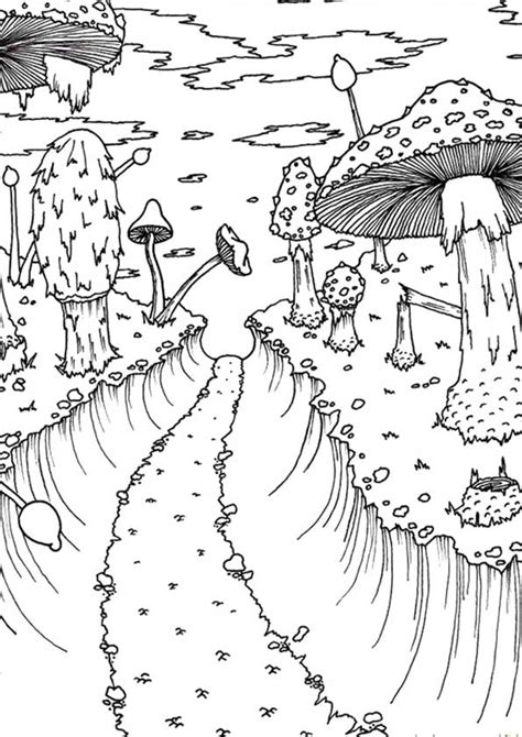 printable mushroom coloring pages mushroom coloring pictures