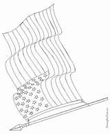 Flag American Coloring Pages Color July 4th Drawing Patriotic Waving Printable Flags Vector America German Symbols Sheets Getdrawings Liberty Draw sketch template