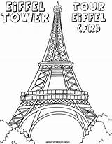 Tower Eiffel Coloring Paris Drawing Tour Pages Print Water Easy Getdrawings Fancy Preschool sketch template
