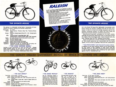 raleigh bicycle brochure