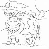 Vaca Colorat Desene Planse Krowa Vache Krowy Kolorowanki Cow Animale Domestice Coloriages Kolorowanka Imaginea Cheie Cuvinte sketch template