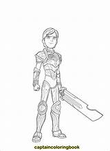 Coloring Trollhunters Trollhunter sketch template