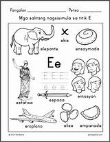 Filipino Titik Mga Tagalog Kindergarten Samutsamot Alpabetong Prutas Samut Lahat Elementary Except Clker Downloaded Samot sketch template