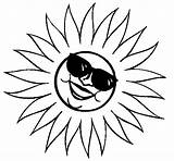 Sunglasses Sun Coloring Coloringcrew Color Colorear Nature Gif sketch template