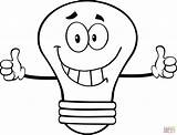 Light Bulb Coloring Pages Clip Printable sketch template