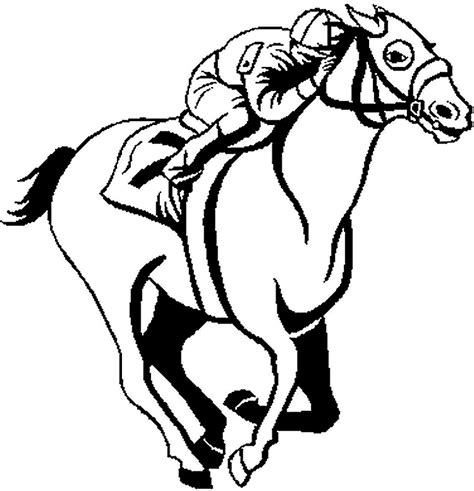 derby jockey coloring pages coloring pages
