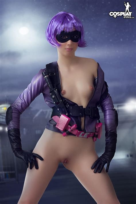 beautiful cosplayer stacy dresses up as hit girl coed cherry
