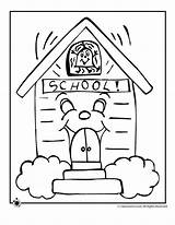 School Escuela Schule Mewarnai Dominical Anak Devant Classroom Woojr Ausmalbild Dasar Minggu sketch template