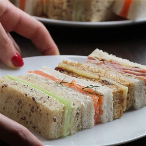 finger sandwiches recipe  tasty