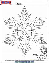 Snowflake Hmcoloringpages sketch template