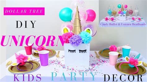 diy unicorn party ideas girls party decoration ideas