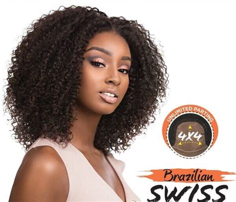 Sensationnel 100 Brazilian Virgin Remi Human Hair 4x4 Lace Wig