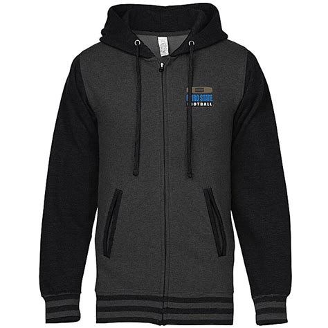 imprintcom independent trading  varsity full zip hoodie embroidered