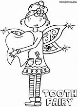Tooth Fairy Coloring Pages Toothfairy Print Colorings sketch template