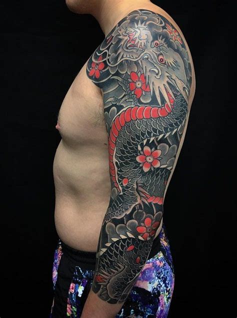 90 Awesome Japanese Tattoo Designs Dragon Sleeve Tattoos Japanese
