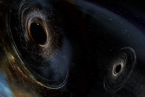 nasa simulated the collision of two supermassive black holes great